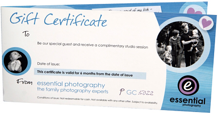 Fundraising Gift Certificate